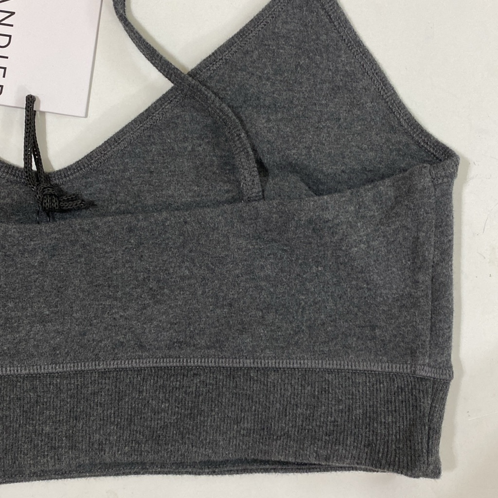 Nwt Bandier X Sincerely Jules Meadow Bra Charcoal Gray Size L — image 7 of 8